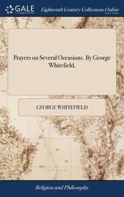 Tapa de Prayers on Several Occasions. by George Whitefield,