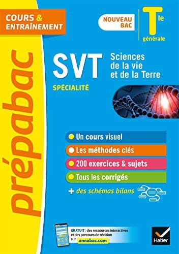 Tapa de SVT Tle générale  - Prépabac Cours & entraînement