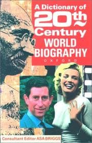 Tapa de A Dictionary of twentieth-century world biography