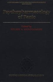 Tapa de Psychopharmacology of panic