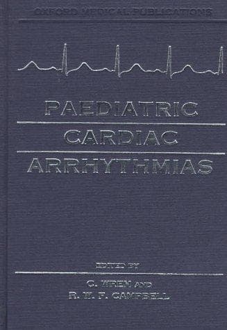 Tapa de Paediatric cardiac arrhythmias