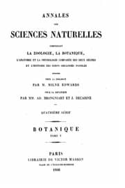 Tapa de Annales des sciences naturelles - Tome V