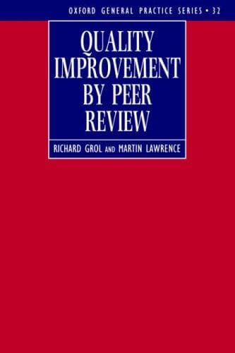 Tapa de Quality improvement by peer review