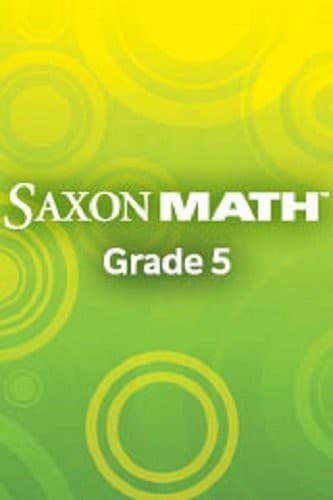 Tapa de Saxon Math Intermediate 5