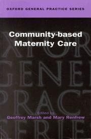 Tapa de Community-based maternity care