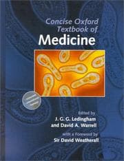 Tapa de Concise Oxford textbook of medicine
