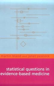 Tapa de Statistical questions in evidence-based medicine