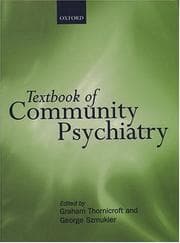 Tapa de Textbook of community psychiatry