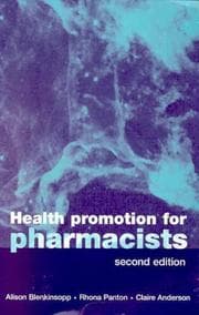 Tapa de Health Promotion for Pharmacists