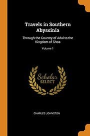 Tapa de Travels in Southern Abyssinia