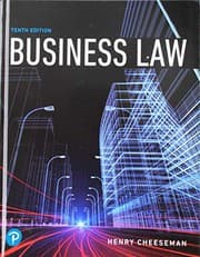 Tapa de Business Law + 2019 MyLab Business Law with Pearson eText -- Access Card Package