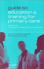 Tapa de Guide to education and training for primary care