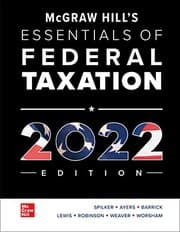 Tapa de Loose Leaf for McGraw-Hill's Essentials of Federal Taxation 2022 Edition