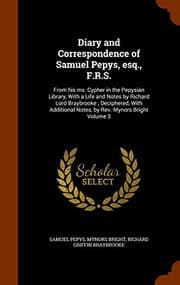 Tapa de Diary and Correspondence of Samuel Pepys, Esq. , F. R. S.