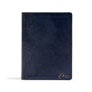 Tapa de CSB Spurgeon Study Bible, Navy LeatherTouch®, Black Letter, Study Notes, Quotes, Sermons Outlines, Ribbon Marker, Sewn Binding, Easy-to-Read Bible Serif Type