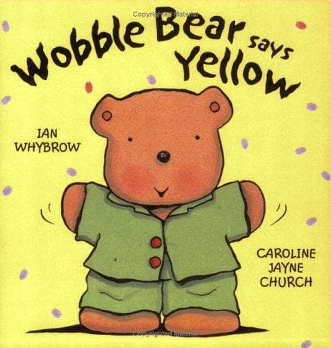 Tapa de Wobble Bear Says Yellow