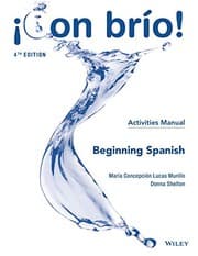 Tapa de ¡Con brío!, Activities Manual