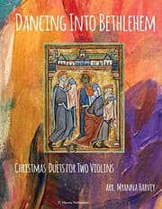 Tapa de Dancing Into Bethlehem, Christmas Duets for Two Violins