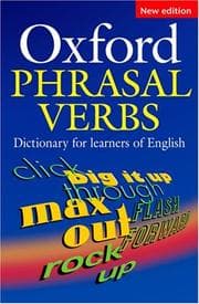 Tapa de Oxford phrasal verbs dictionary for learners of English