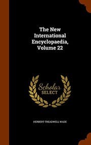 Tapa de The New International Encyclopaedia, Volume 22