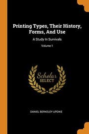 Tapa de Printing Types, Their History, Forms, and Use
