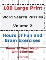 Tapa de 100 Large Print Word Search Puzzles Volume 2
