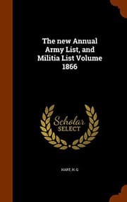 Tapa de The new Annual Army List, and Militia List Volume 1866