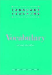 Tapa de Vocabulary (Language Teaching : a Scheme for Teacher Education)