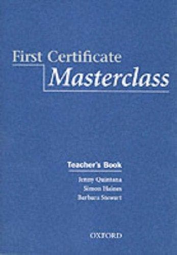 Tapa de First Certificate Masterclass