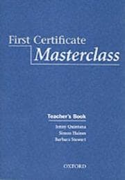 Tapa de First Certificate Masterclass