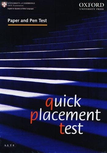 Tapa de Quick Placement Test