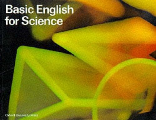 Tapa de Basic English for science