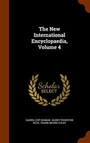 Tapa de The New International Encyclopaedia, Volume 4