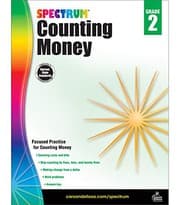 Tapa de Spectrum Counting Money Workbook―Grade 2 Math Practice Counting Coins and Bills, Skip-Counting, Making Change, Classroom or Homeschool Curriculum