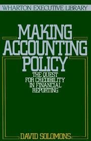 Tapa de Making accounting policy