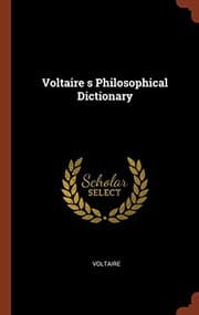 Tapa de Voltaire s Philosophical Dictionary
