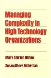 Tapa de Managing complexity in high technology organizations