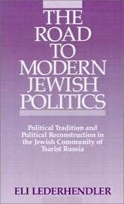 Tapa de The road to modern Jewish politics