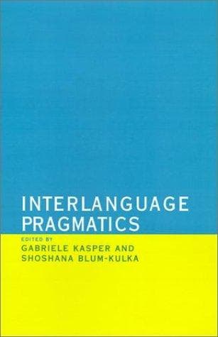 Tapa de Interlanguage pragmatics