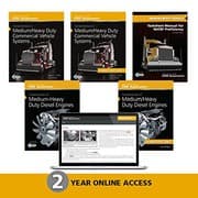 Tapa de Fundamentals of Medium/Heavy Duty Commercial Vehicle Systems, Fundamentals of Medium/Heavy Duty Diesel Engines, Workbooks, Tasksheet Manual, AND 2 Year Access to MHT ONLINE