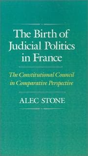 Tapa de The birth of judicial politics in France