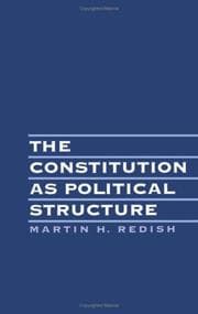 Tapa de The constitution as political structure