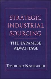Tapa de Strategic industrial sourcing