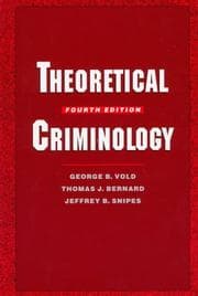 Tapa de Theoretical criminology