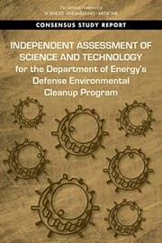 Tapa de Independent Assessment of Science and Technology for the Department of Energy's Defense Environmental Cleanup Program
