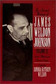 Tapa de The selected writings of James Weldon Johnson