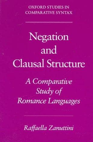 Tapa de Negation and clausal structure