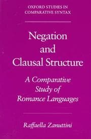 Tapa de Negation and clausal structure