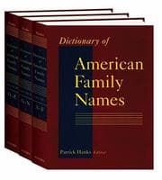 Tapa de Dictionary of American Family Names