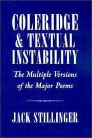 Tapa de Coleridge and textual instability